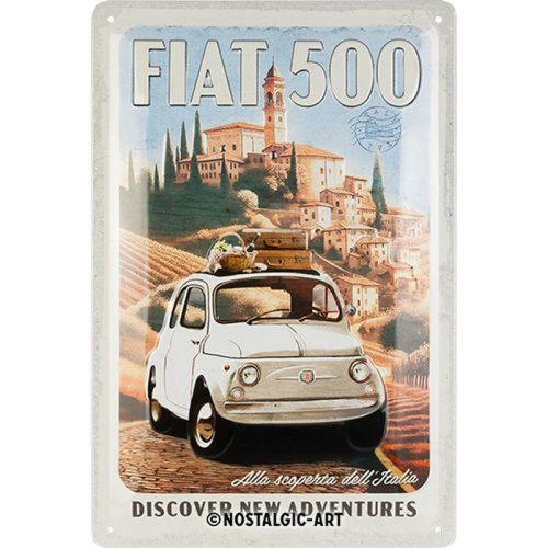 Blechschild Fiat Adventures 1